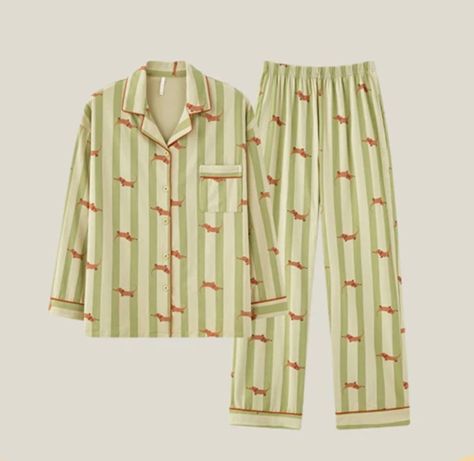 Sausage dog mens online pyjamas