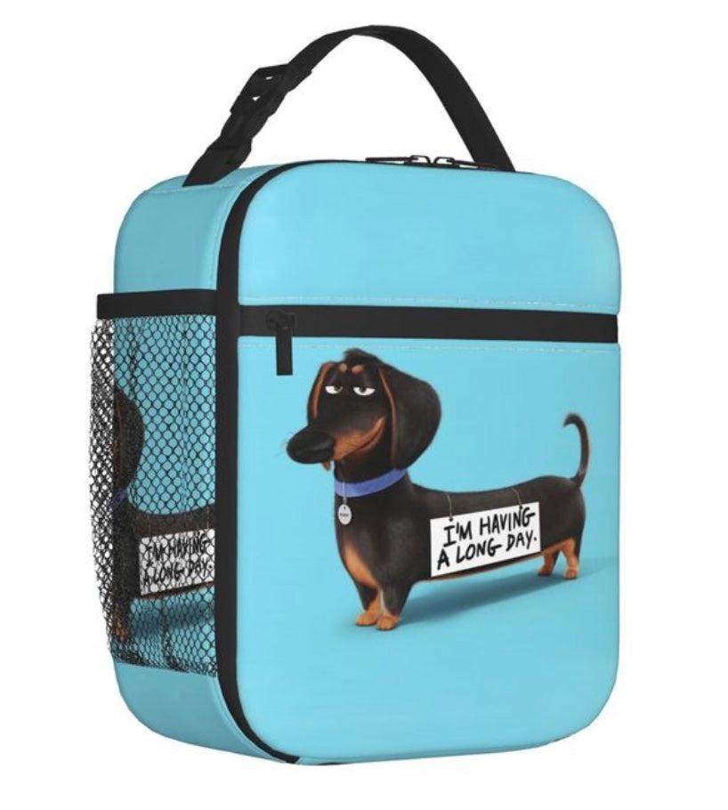 Dachshund lunch box on sale