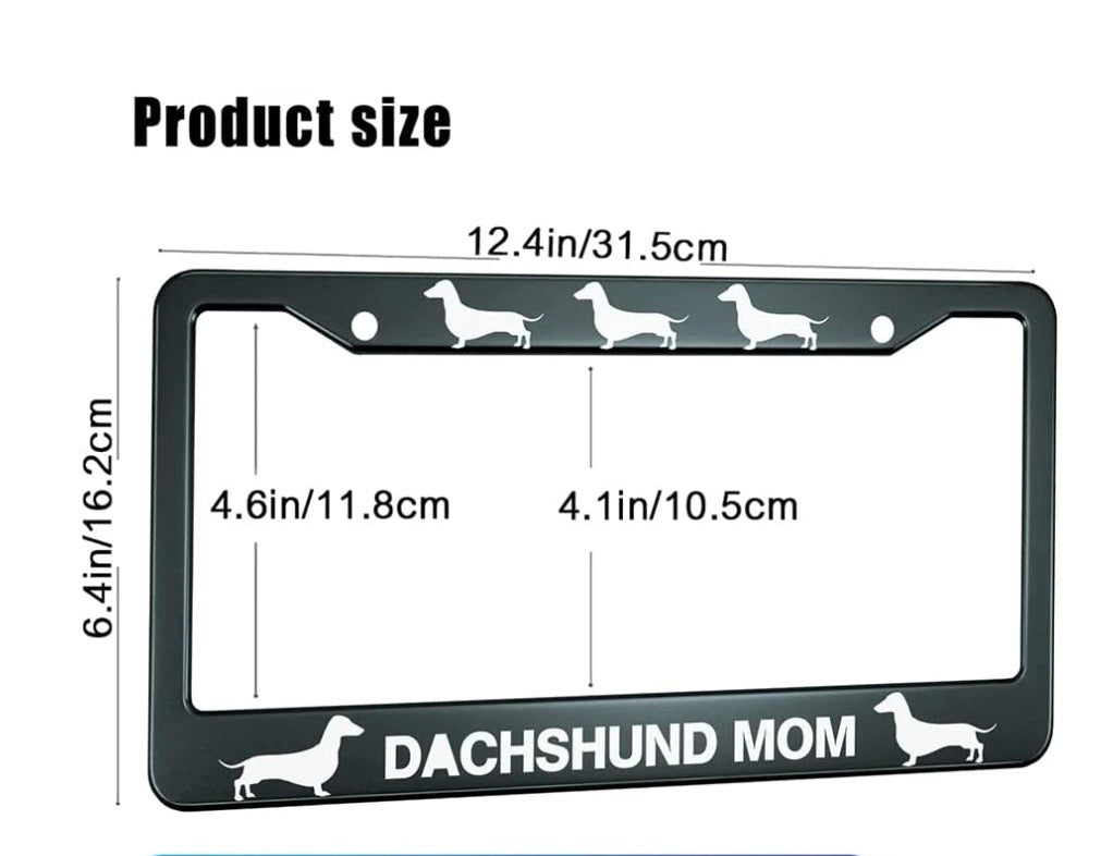 Dachshund store license plate