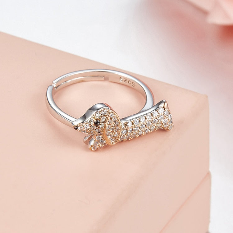 Wiener dog cheap ring