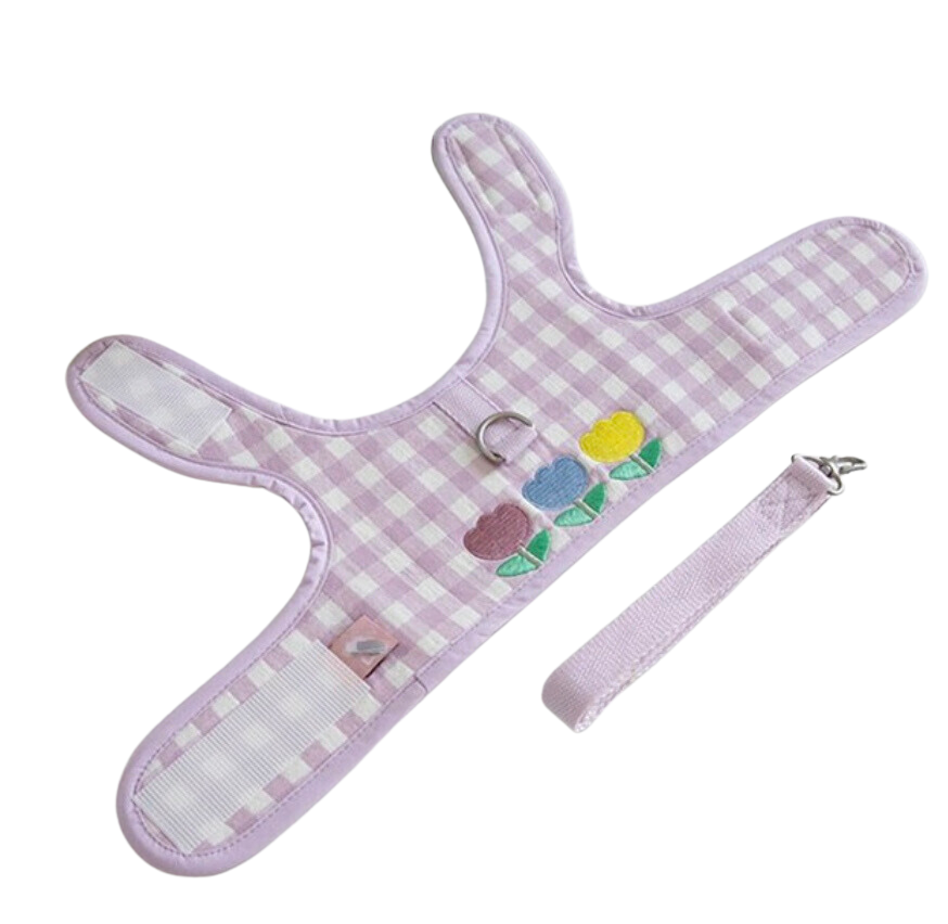 Purple Gingham Tulip Harness