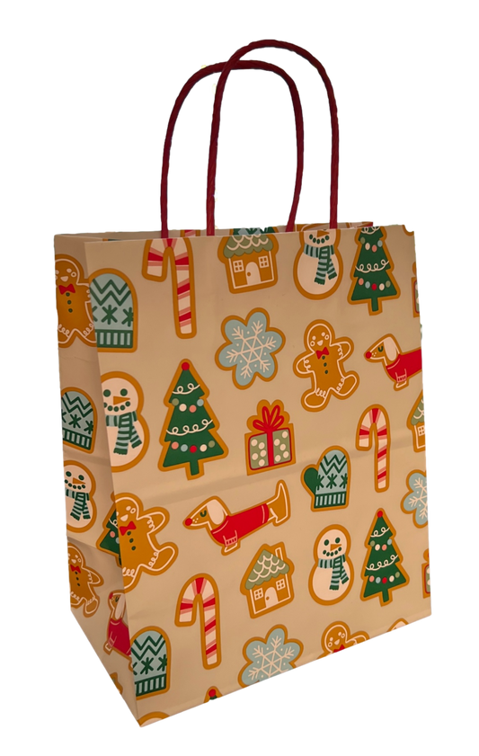 Dachshund Gingerbread Dog Gift Bag