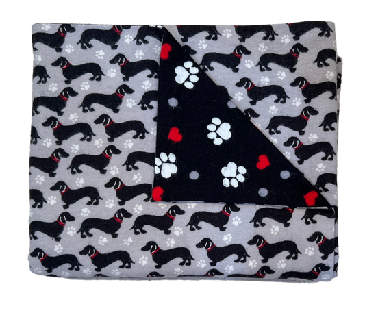 Gray Dachshunds Doggy Dream Blanket