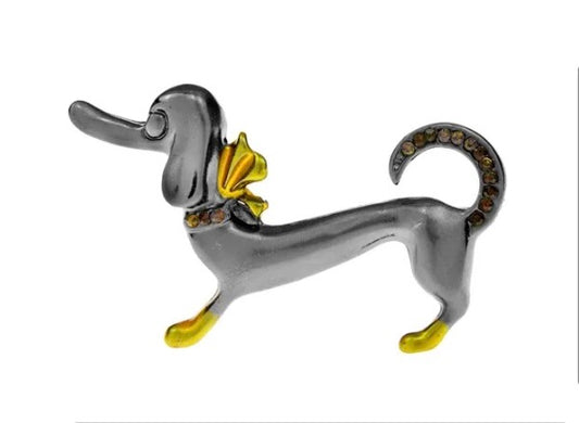 Playful Dachshund Pin