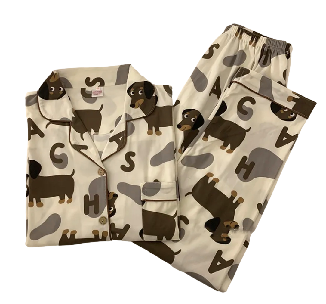 The "Side Eye" Dachshund Pajama Set