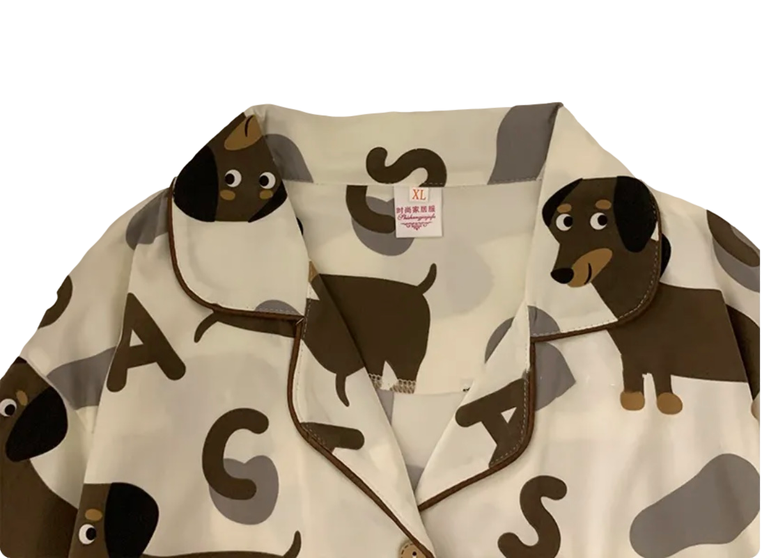 The "Side Eye" Dachshund Pajama Set