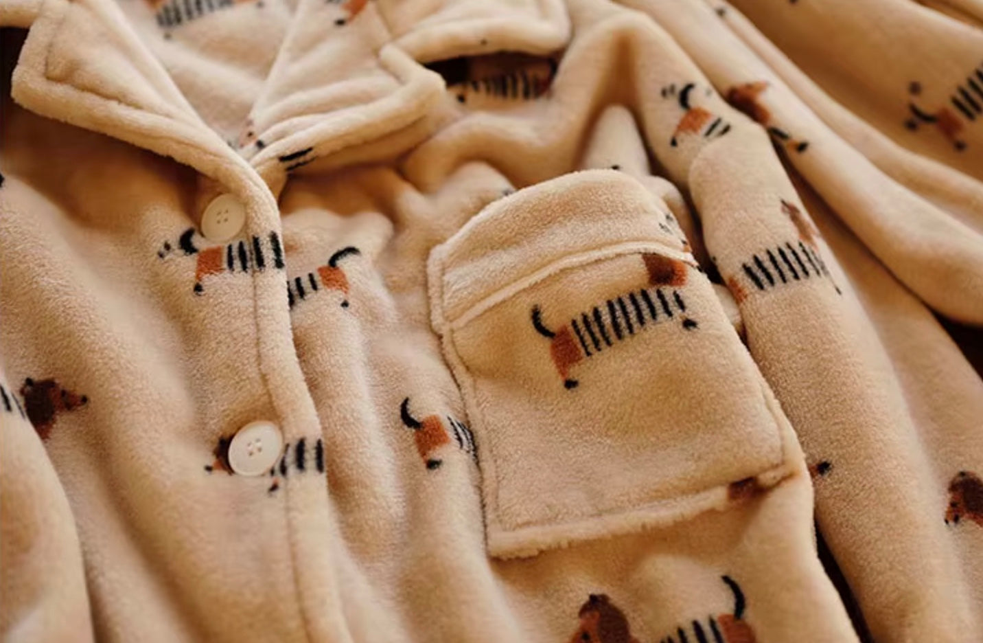 Ultra Plush Dachshund Pajama Set