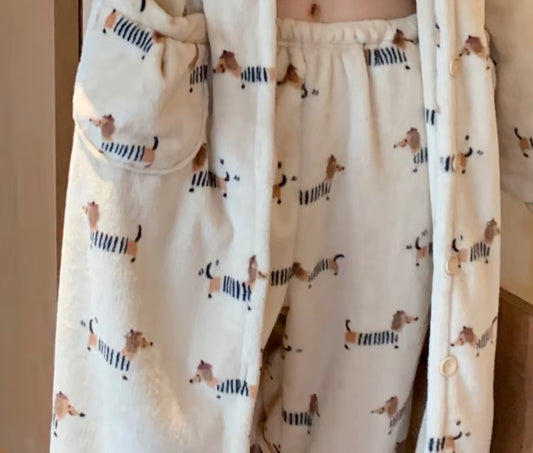 Plush Dachshund Lounge Pants