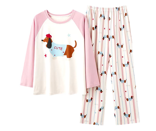 Cute Dachshund Pajama Set