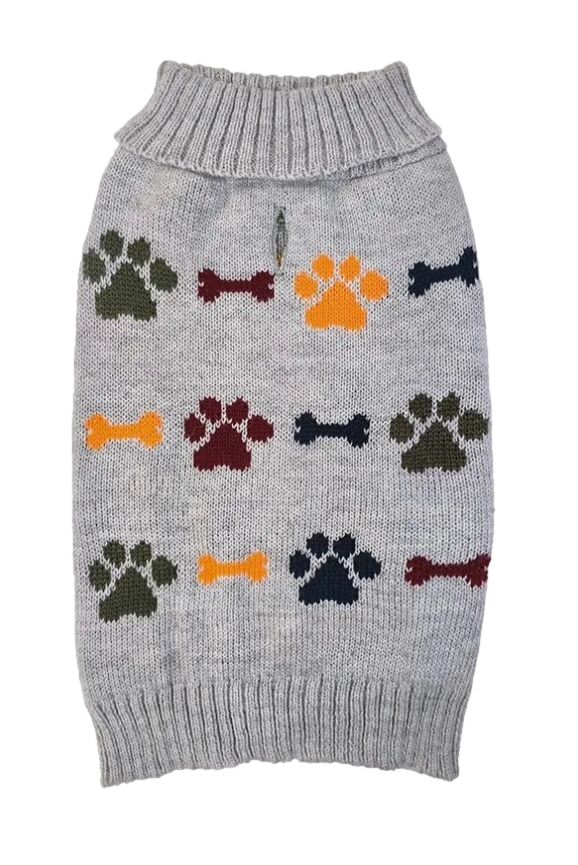 Gray Paw & Bone Sweater