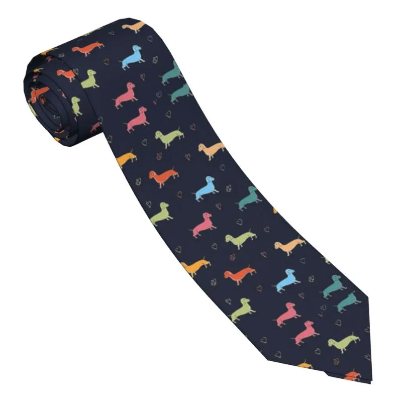 Men's Dachshund Necktie