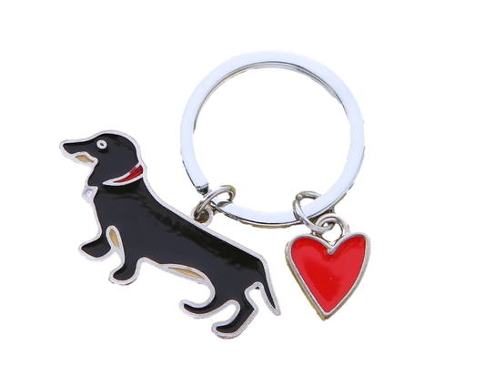 Dachshund Love Keychain