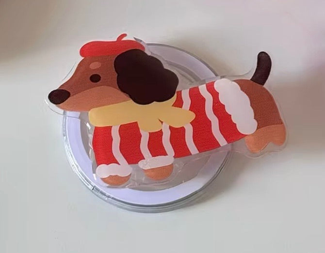 French Dachshund Mobile Phone Stand & Grip