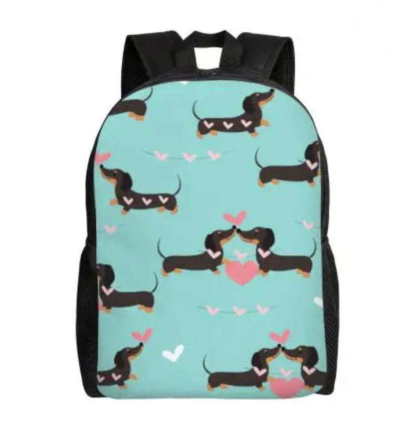 Mint Kiss Dachshunds Backpack