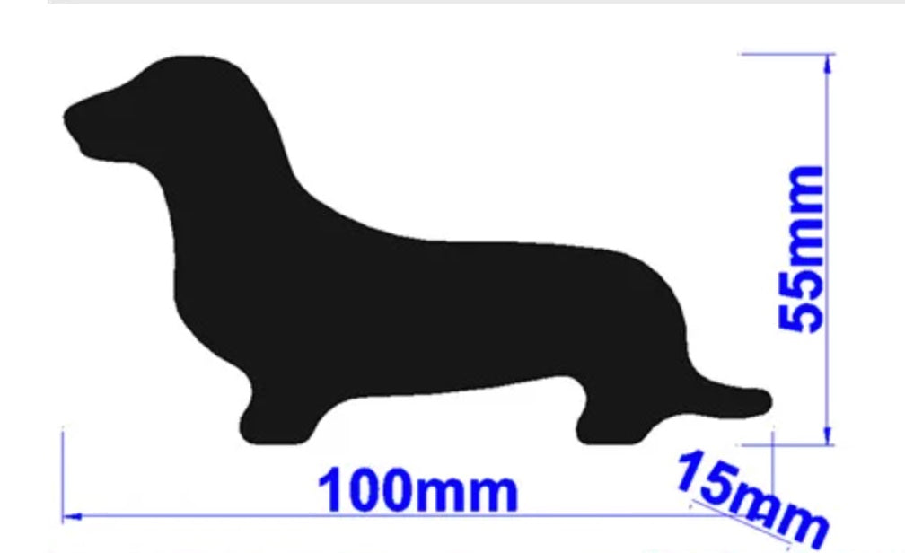 4" Dachshund Cookie Cutter (Not Metal)