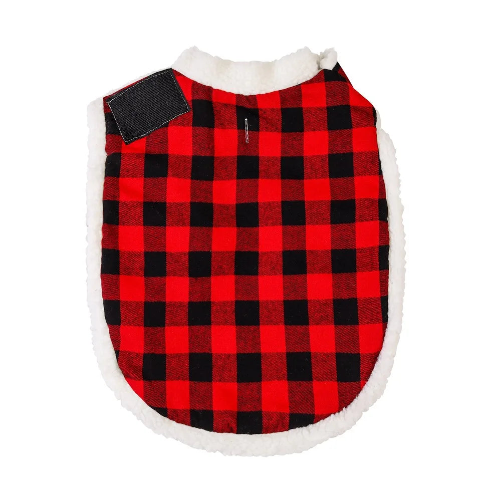 Buffalo Plaid Blanket Coat