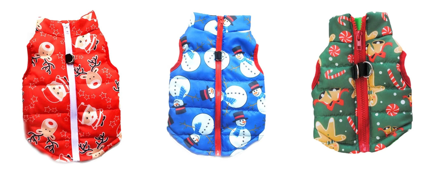 Holiday Harness Puffer Vest