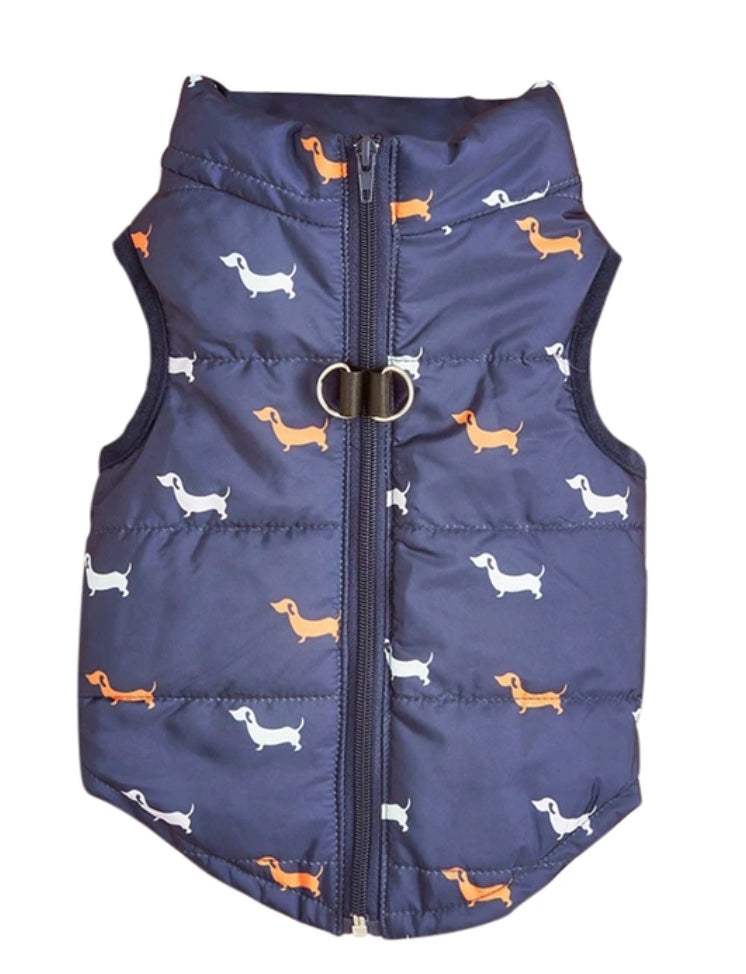 Dachshund Print Harness Jacket