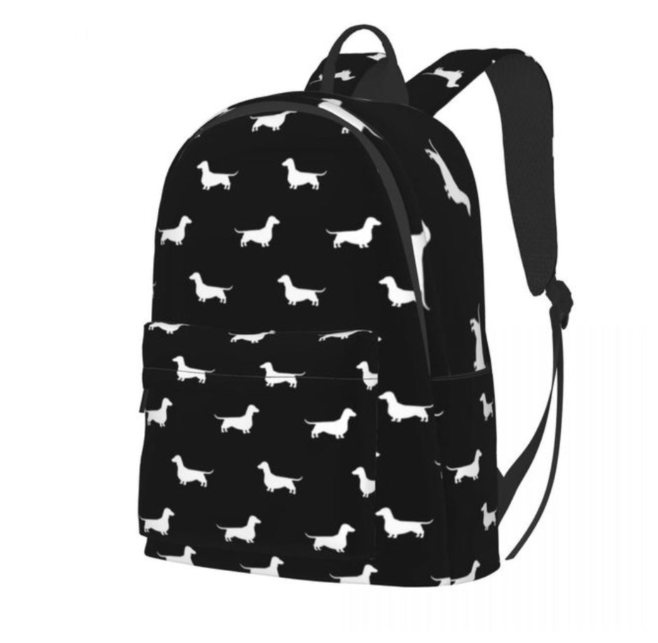 Dachshund print backpack hotsell