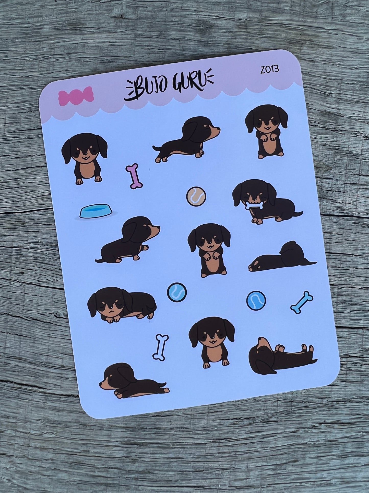 Dachshund Planner Sticker Sheet