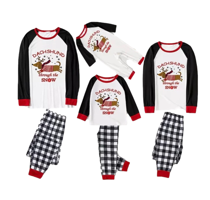 Family Holiday Jammies - Black Buffalo