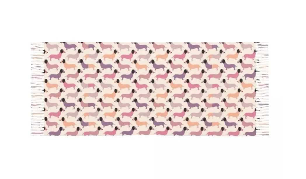 Dachshund Printed Microfiber Wrap Scarf (Available in 7 Patterns)