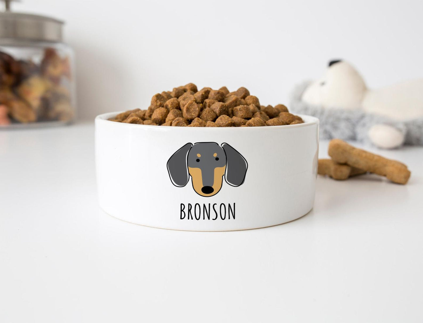 Personalized Dachshund Dog Bowl