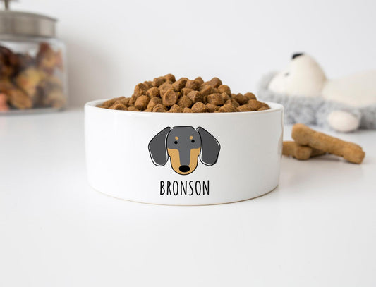 Personalized Dachshund Dog Bowl